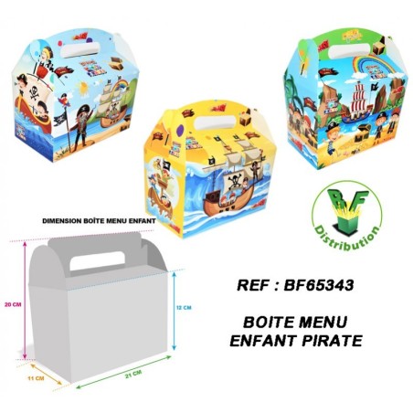 Boite menu enfant pirate